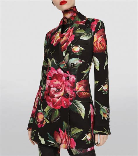 dolce gabbana blazer floral|Dolce & Gabbana blazer sale.